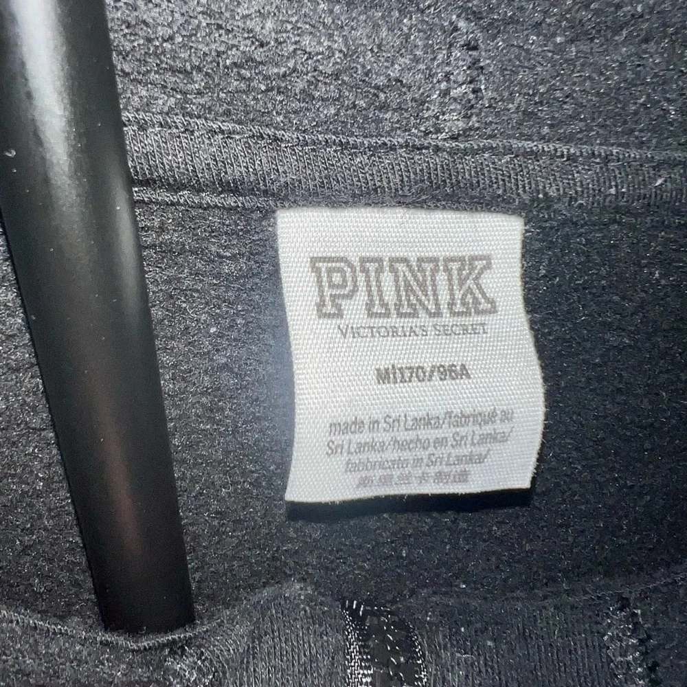 PINK Victoria's Secret Black hoodie women’s size Medium - Picture 4 of 6